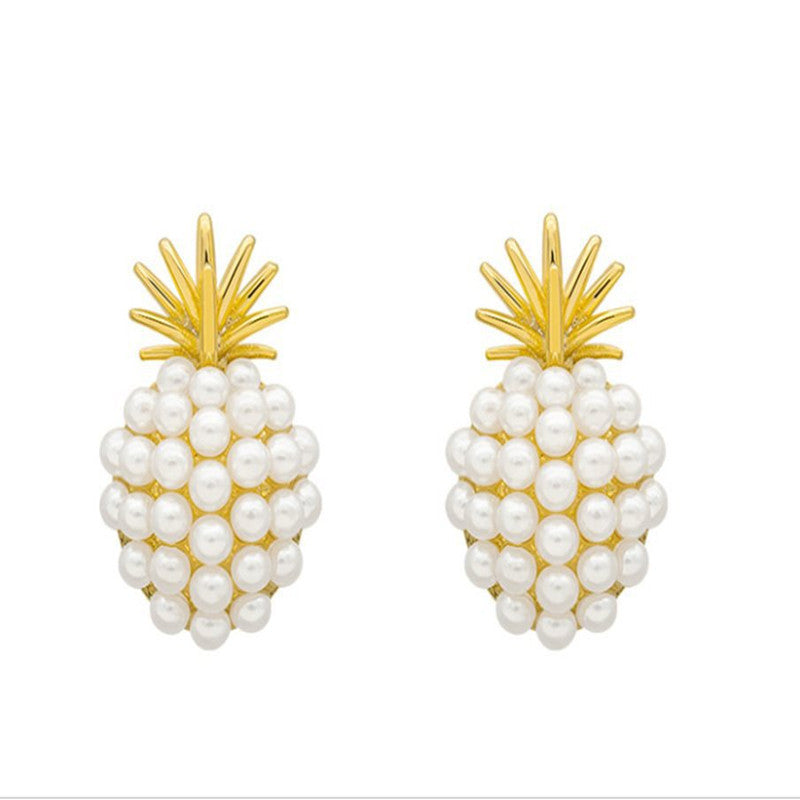 Pineapple Starfish Pearl Earrings Image