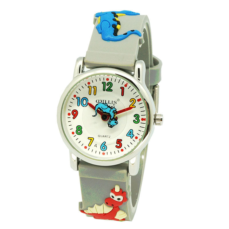 Children Watch Creative Real Dinosaur Cartoon Image