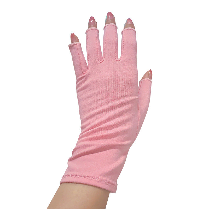 Breathable Health Care Half Finger Gloves Image