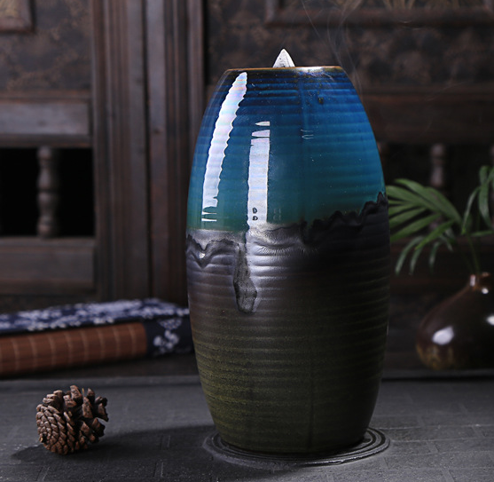 Multi-layers Ceramic Back flow Incense Burner Image