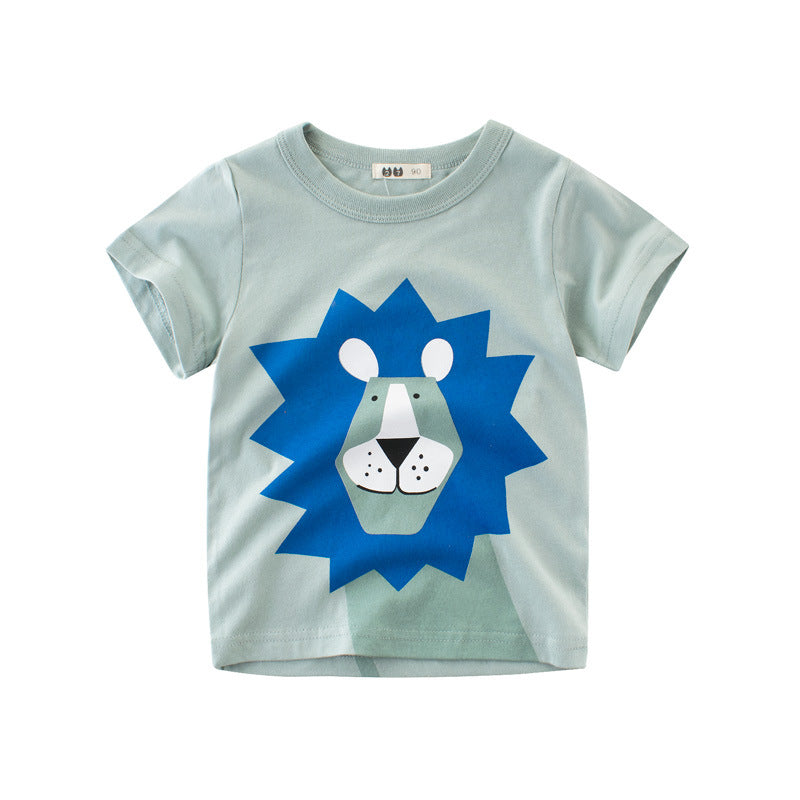 Child short sleeve t-shirt boy half sleeve Image