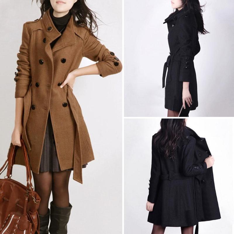 Woolen coat trench coat Image