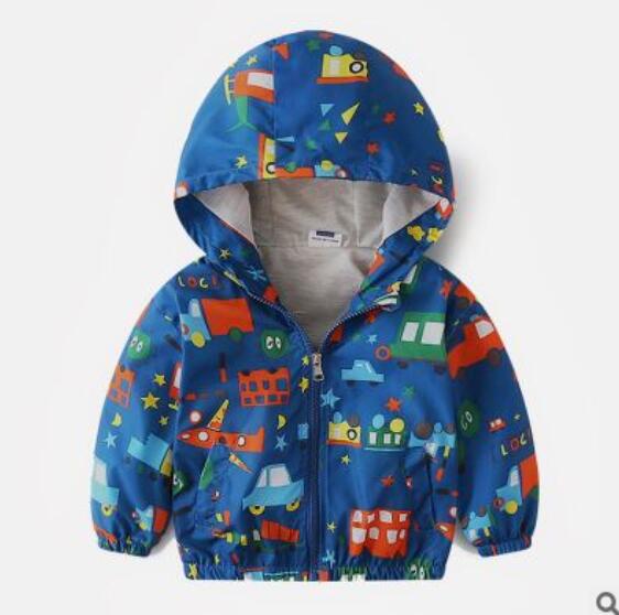 Boy jacket casual hooded jacket Image