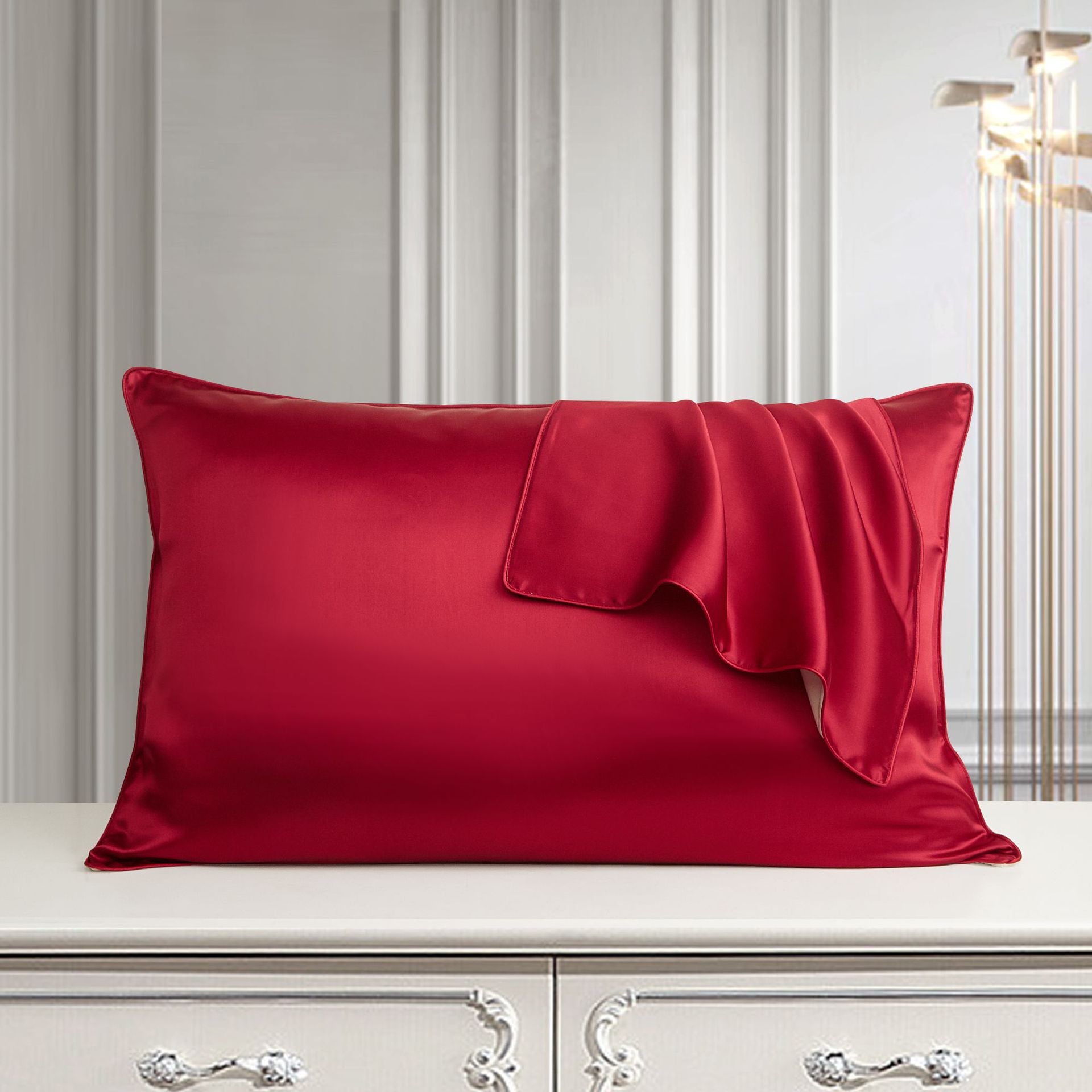 Silk Pillow Case Pure Silk Pillowcase Real Silk Pillowcase Natural Silk Pillowcase Image