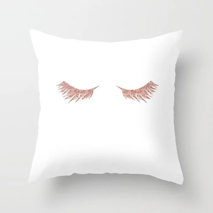 Pink sofa cushion cushion pillowcase Image