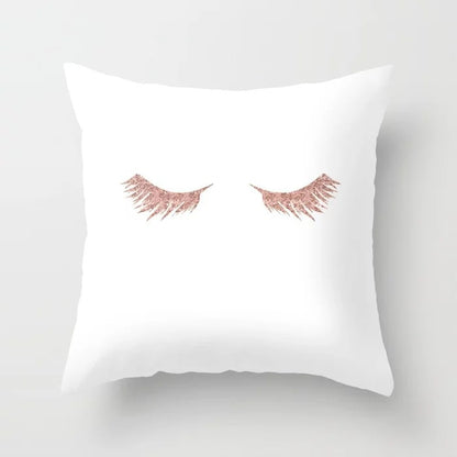 Pink sofa cushion cushion pillowcase