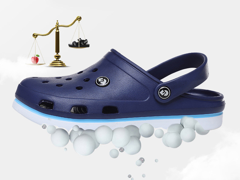 Summer Slippers Men's Hole Shoes Sandals Beach Shoes Image