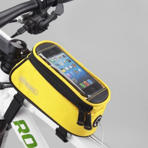 Compatible with Apple, ROSWHEEL Bicycle Frame Bags Bags Bag Holder For IPhone Mobile Phone Bag Image