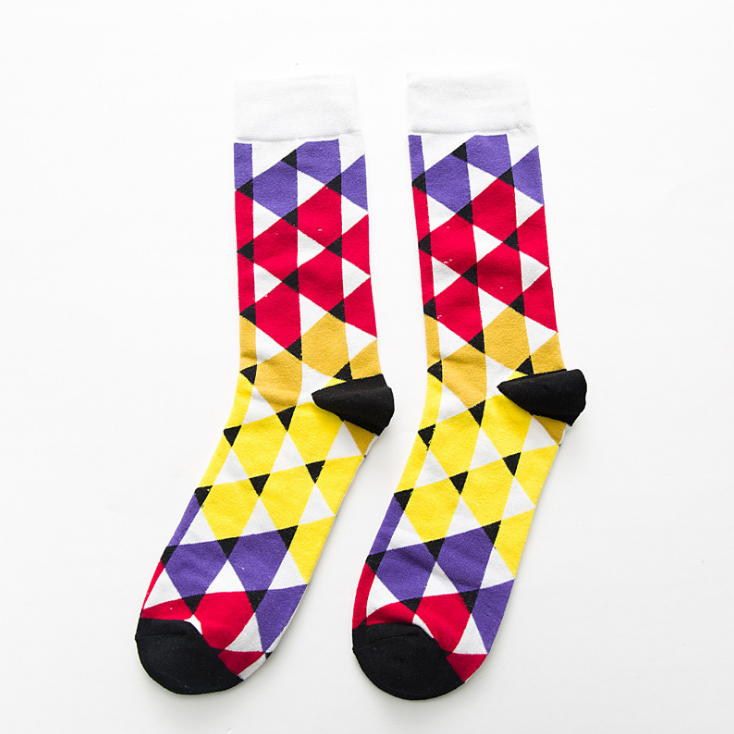 New Fashion Style Socks Short Chicken Geometry Pattern Funny Cotton Socks Image