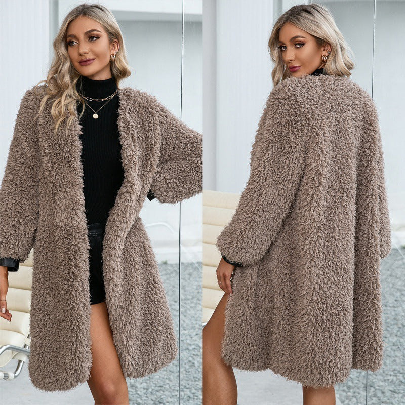 Loose Casual Mid-length Fur Fur Coat Foreign Trade Image