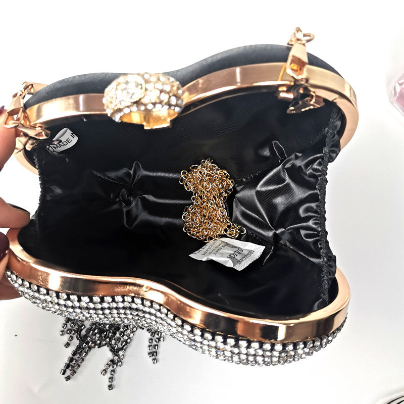 Women's Tassel Inlaid Diamond Handbag Image