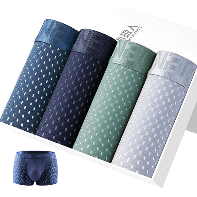 Modal Boxer Shorts Breathable Large Size Fatty Boxer Shorts Head Box Image