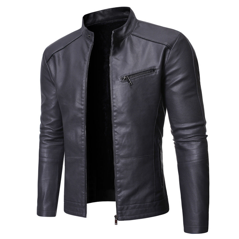 New European And American Men's Motorcycle Leather Jackets Image