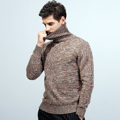 Autumn And Winter New Sweater Knit Sweater Men's Turtleneck Sweater Men