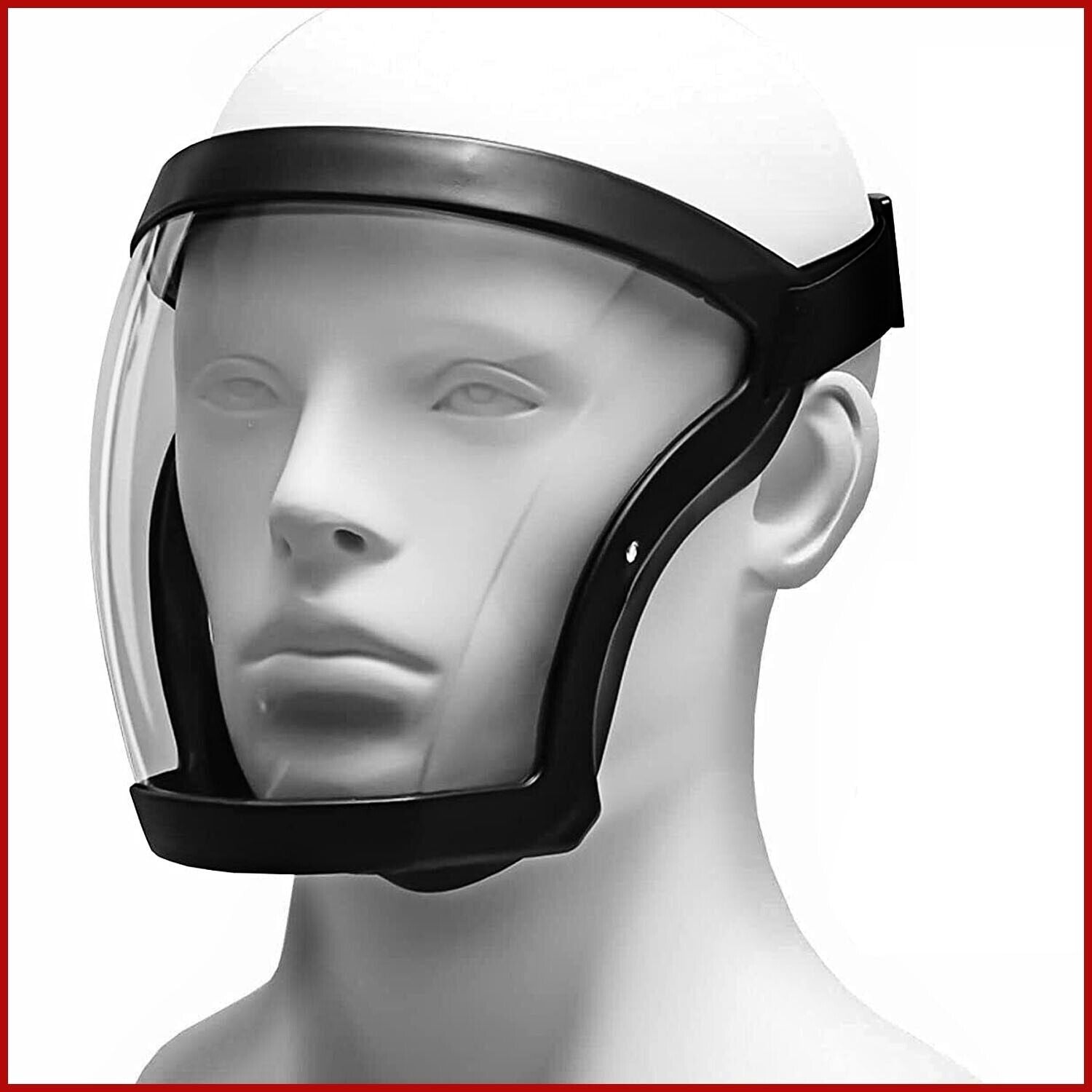 Full Face Super Protective Mask Anti-fog Shield Safety Transparent Head Cover Image