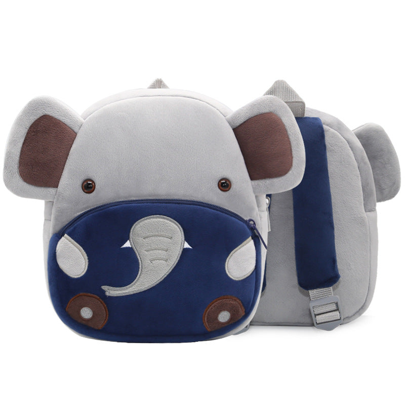 Cute Plush Backpacks Kindergarten Cartoon School Bags Children Animal Toys Bag Image