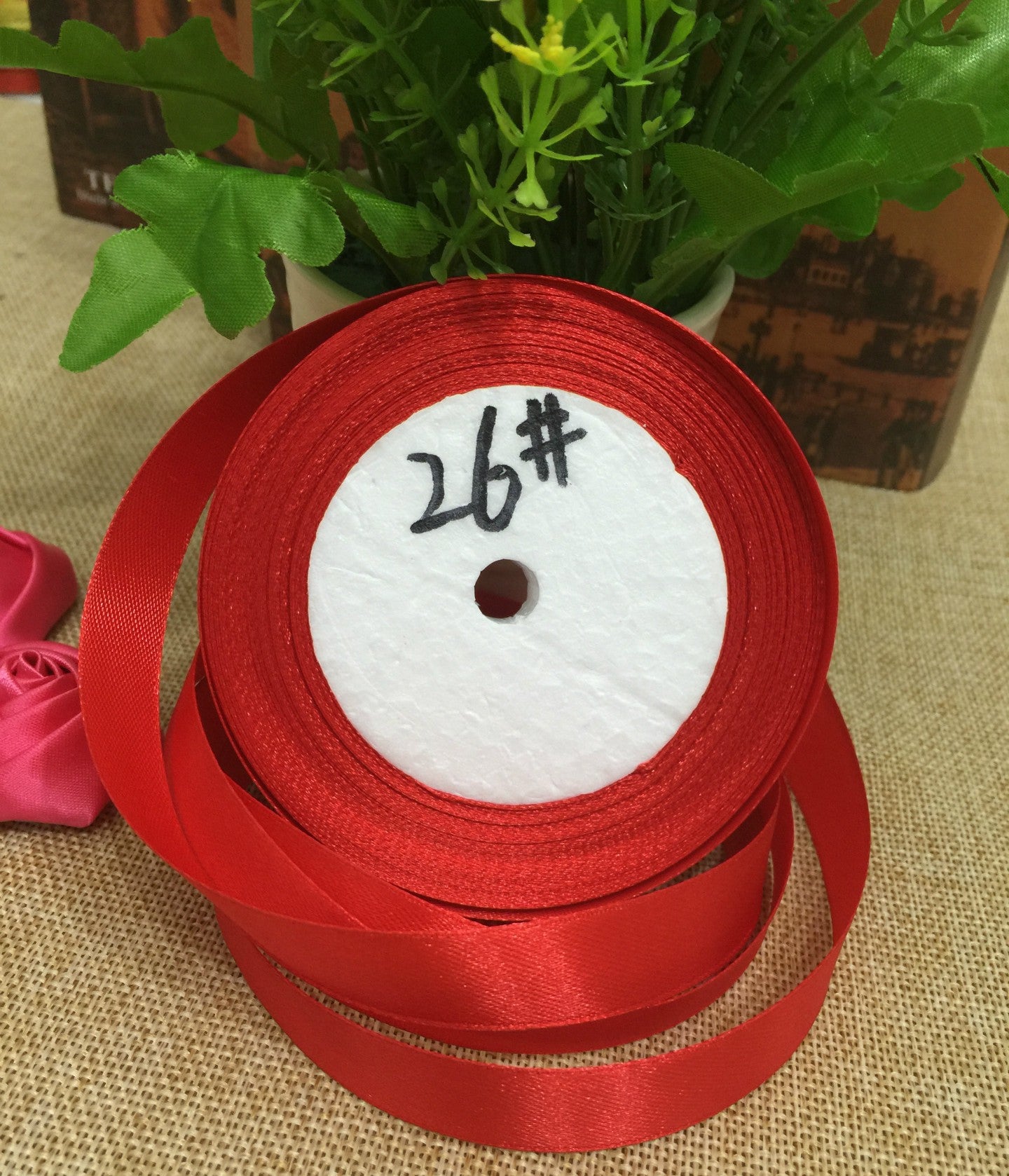 2.5cm single-sided polyester ribbon webbing Image