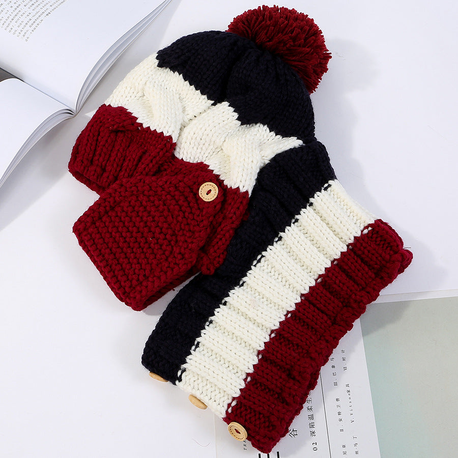 Ymsaid Fashion Winter Hat Thickened Cotton Women's Hat Warm PomPoms Hats For Women Girl Knitted Beanies Female Skiing Cap Image