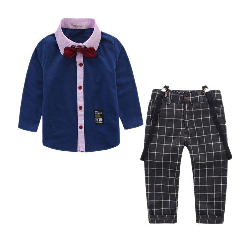 Two-piece men's treasure suit tide suit Image