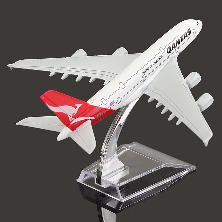 Civil Aviation Aircraft Model Alloy International Airbus Model Simulation Office Aircraft Model Decoration Image