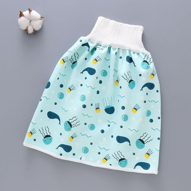 Cotton and bamboo fiber Baby diaper skirt Image