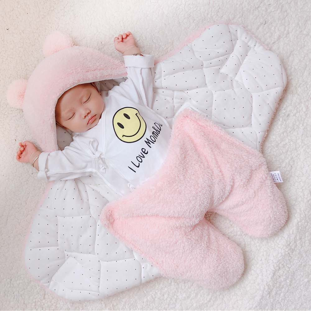 Baby Sleeping Bag Envelope for Newborn Baby Winter Swaddle Blanket Image