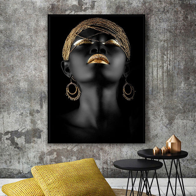 African Woman Decorative Painting Image