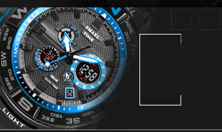 Waterproof And Shockproof Dual Display Luminous Watch Image