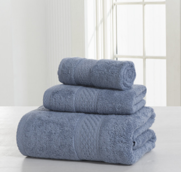 Cotton soft double-sided thickening towel skin-friendly bath towel beauty salon bathrobe bath towel set Image