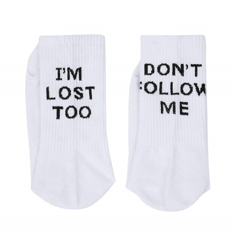 English alphabet socks ins tide socks Image