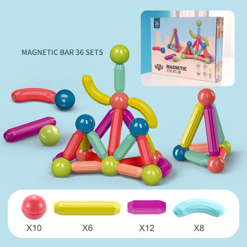 Baby Toys Magnetic Stick Building Blocks Game Magnets Children Set Kids Magnets For Children Magnetic Toy Bricks Image