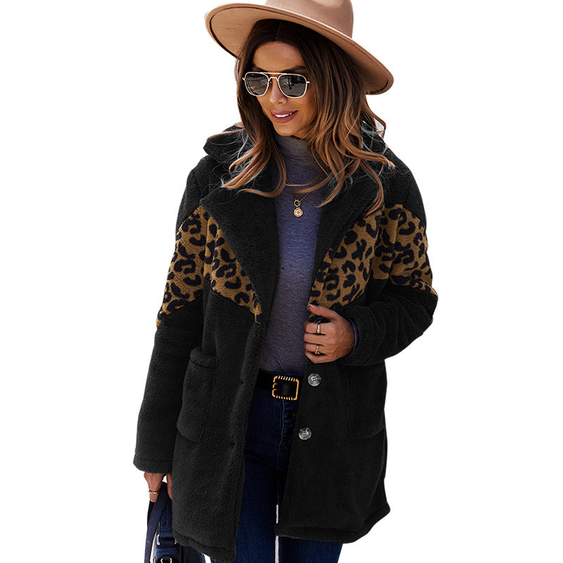 Stitching Amazon Fur Coat Winter Long Coat In The United States Image