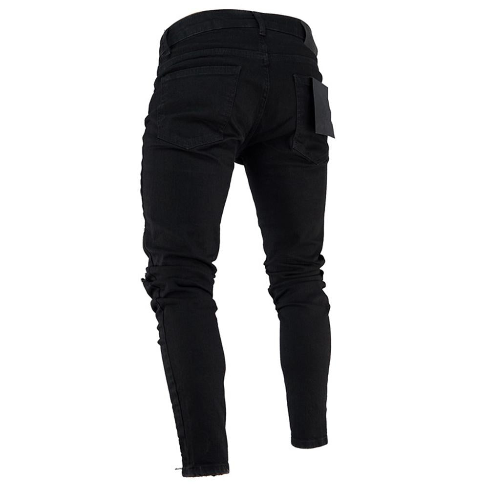 Pants Jeans For Men Trousers Long Basic Broken Clothes Image