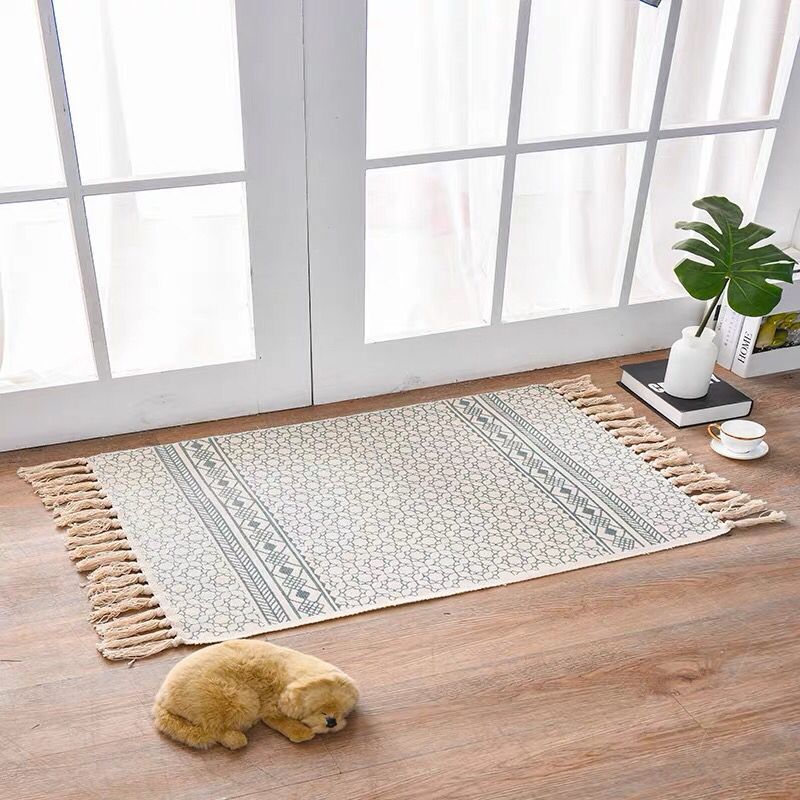 Scandinavian Style Linen Cotton Rug Image