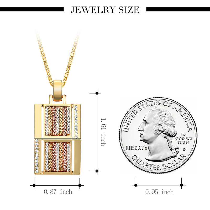 Exaggerated Jewelry Series Square Alloy Two-piece Jewelry Image