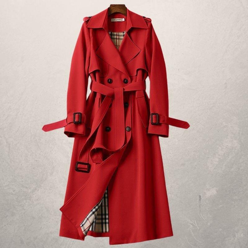 Women's Mid-length Trench Coat Autumn Long Windbreaker Image