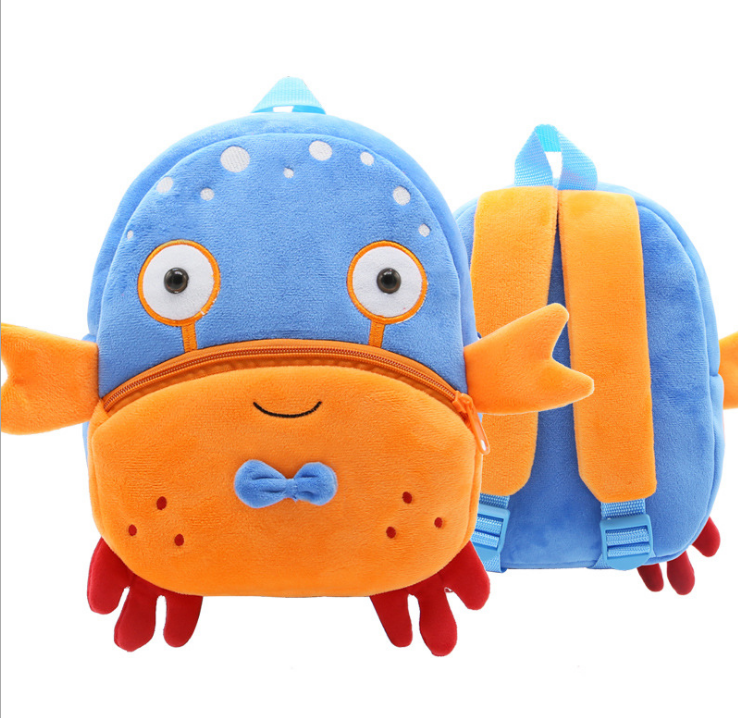 Cute Plush Backpacks Kindergarten Cartoon School Bags Children Animal Toys Bag Image