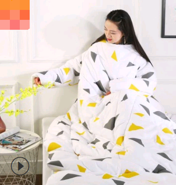 Winter Lazy Quilt with Sleeves Image