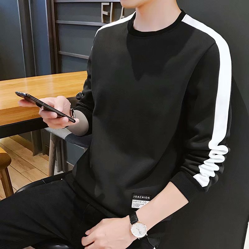 Men's long-sleeved t-shirt men's autumn couple long sleeves Image