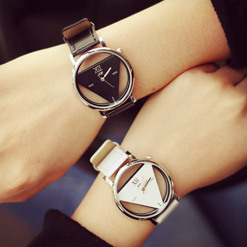 Fashion Double-sided Hollow Korean Trend Student Couple watch Image