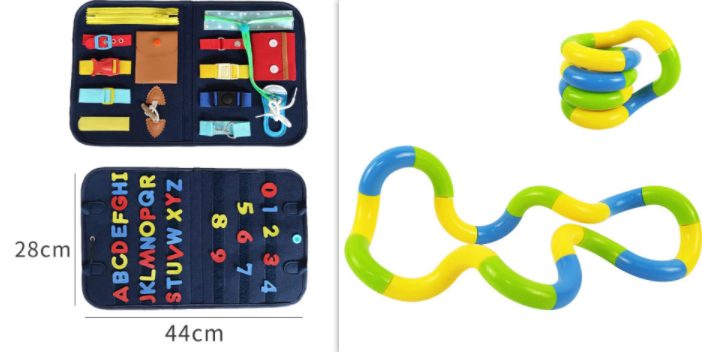 New Busy Book Children's Busy Board Dressing And Buttoning Learning Baby Early Education Preschool Sensory Learning Toy Image