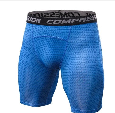 Breathable compression shorts men's MMA fitness training leggings Image