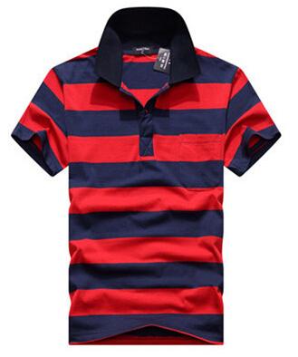 Stripe Men Polo Shirt Image