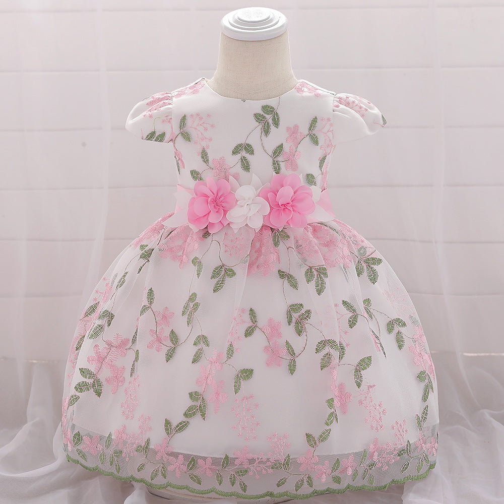 2021 summer children's clothing new baby birthday party wedding dress skirt girls fluffy dress Image