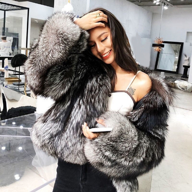 Women's Fur Coat Short Fashion Imitation Fox Autumn And Winter Image