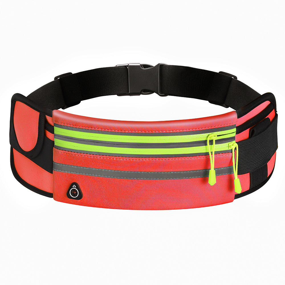 Double Zippers Waist Bags Waterproof Sports Running Fanny Pack Image