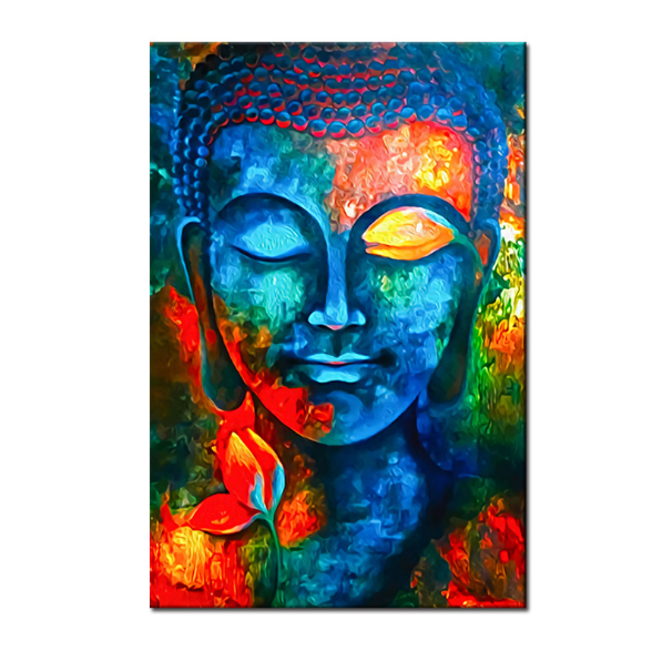 God Buddha Wall Art Canvas  Modern Buddha Canvas Art Paintings On The Wall Canvas Pictures Buddhism Posters Wall Decor Image