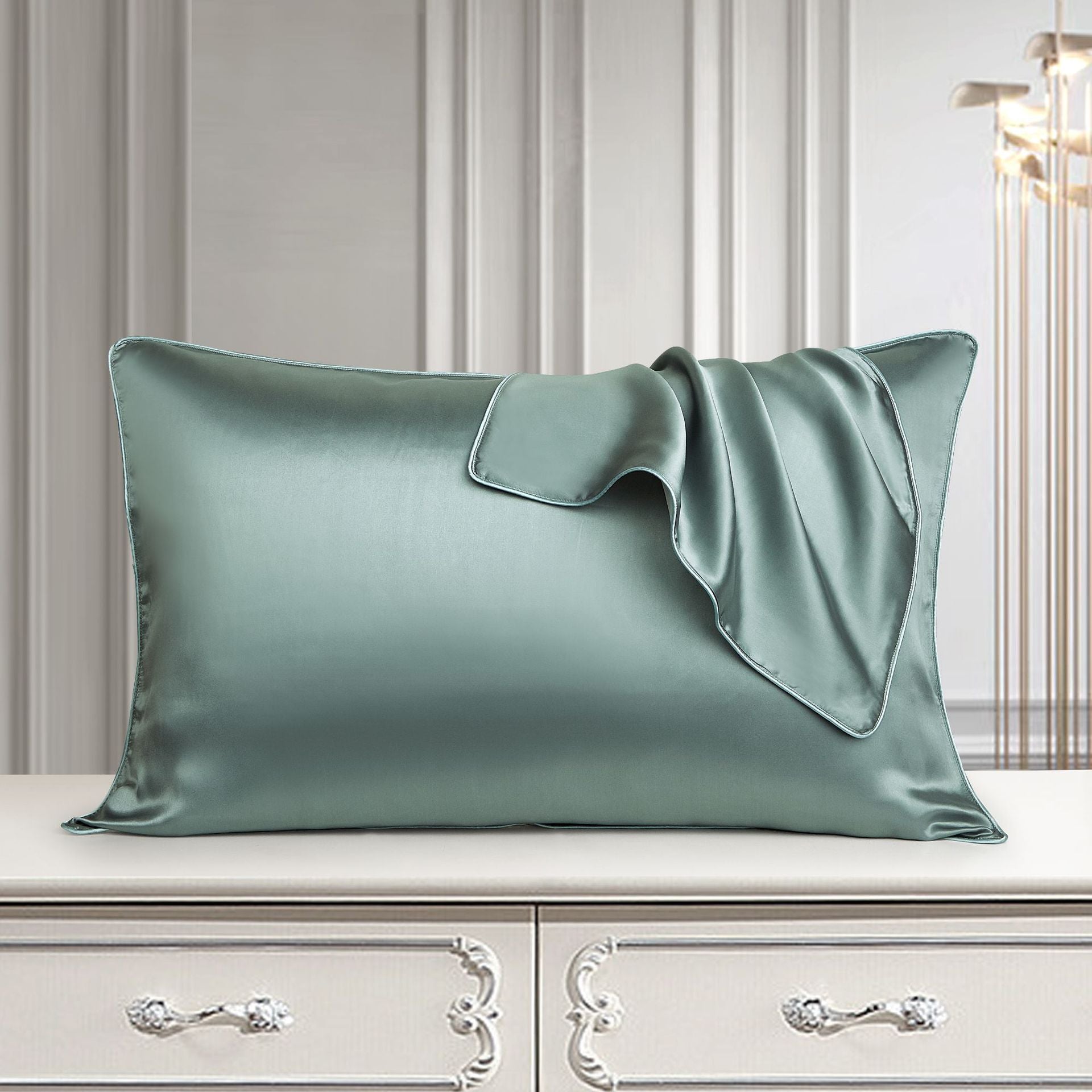 Silk Pillow Case Pure Silk Pillowcase Real Silk Pillowcase Natural Silk Pillowcase Image