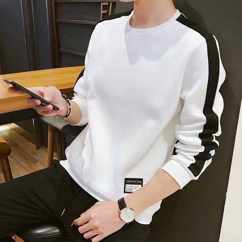 Men's long-sleeved t-shirt men's autumn couple long sleeves Image