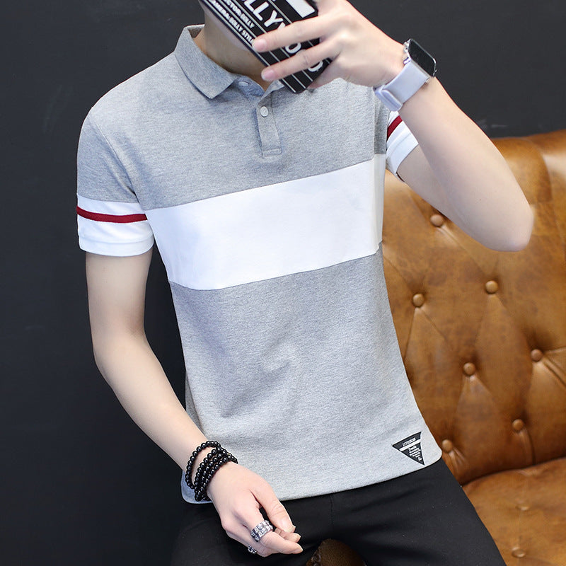 Short sleeve shirt collar polo shirt Image